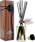 LOVSPA Reed Diffuser Set, Santal (Sandalwood) Scented Oil Diffuser with Sticks, Home Fragrance Accessories for Bathroom Shelf Decor, Aroma Diffusers for Home or Office Fall Decor, USA Made