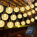 Toodour Solar String Lights Outdoor, 56ft 100 LED Globe String Lights with 8 Modes, Waterproof Solar Christmas Lights for Garden, Lawn, Gazebo, Porch, Yard, Wedding, Party Xmas Decor - Warm White
