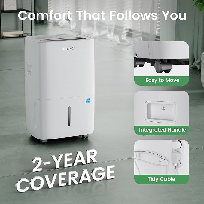 Waykar 80 Pints 2025 Energy Star Dehumidifier