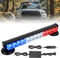 Nilight 12LED Wireless Emergency Strobe Light Red White Blue 14'' Magnetic Mount Mini Light Bar 12V Rooftop Powered Hazard Warning Flashing Lights for Car Truck Trailer Snow Plow Construction Vehicles
