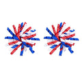 Yxiang Patriotic Korker Hair Bow Clips Hair Accessories for Kids Girls 4th of July Party Accessories Red White Blue Bows Favors Decorations 2pcs