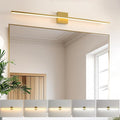 Brushed Gold Vanity Light 40 Inch Modern Bathroom Light Fixtures 23W Wall Vanity Lamp Over Mirror, Dimmable 5CCT LED Wall Sconce for Bedroom Cabinets UL Certificated