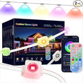 Permanent Outdoor Lights for House,120ft Smart Eave Light with 72 LED,DIY RGB+IC Outdoor Lights for Christmas Party Daily Decorations,IP67,Alexa & Google Assistant Compatible