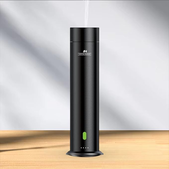 Waterless Essential Oil Diffuser - Home Luxury Scent Diffuser - Remote Control Antal Hayat Cordless Rechargeable Diffuser - 5000 sq. ft Coverage - Essential Oil Diffuser App Control Rechargeable