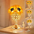 Sunflower Table Lamps for Women-Sunflower Flower Touch Lamp with 3-Color Infinitely Dimming,10+ Hours Runtime-Ideal Gift for Mom,Flower Decor for Bedroom and Office,USB Charge,IP44 Waterproof