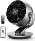 Dreo Smart Fan for Bedroom,120° Vertical and 90° Oscillating Fan with Remote/Voice, 13 Inch Height Quiet Air Circulator for Whole Room, 70 ft, 4 Speeds, 5 Modes, 12H Timer, Desk Fans for Home, Office