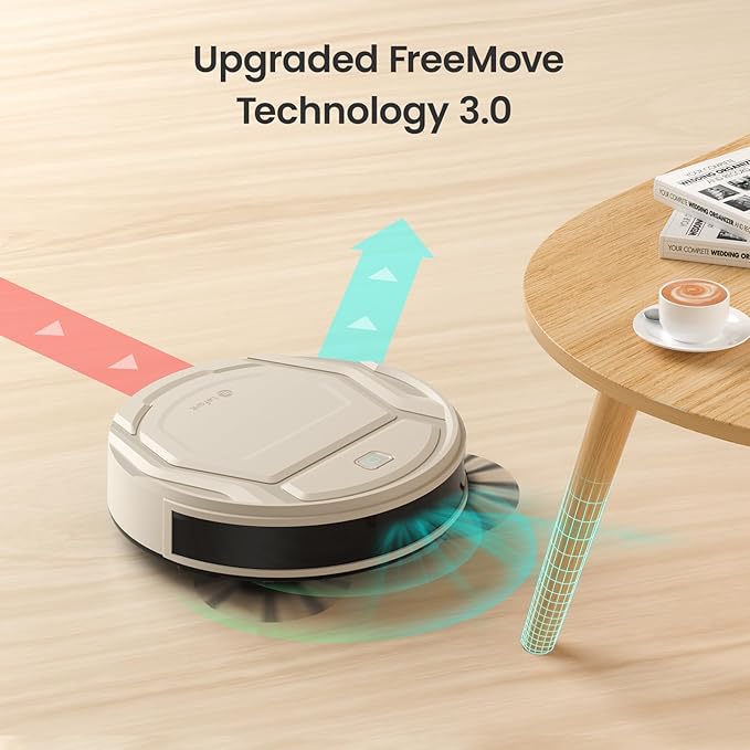 Lefant Robot Vacuum, Slim Quiet, 3 Adjustable Strong Suction Levels, Robot Vacuum Cleaner Ideal for Pet Hair Hard Floor and Daily Cleaning, WiFi/App/Alexa/iWatch Control, M210 Pro
