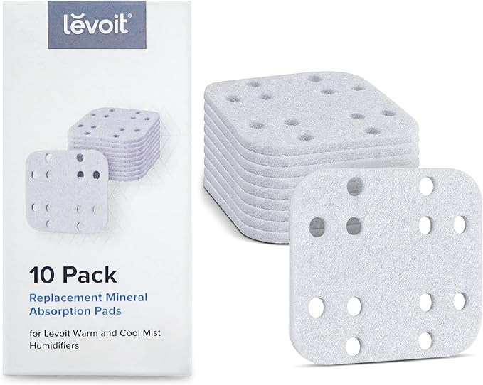LEVOIT OasisMist Smart Cool and Warm Mist Humidifiers & Aroma Pads 16 Pack, Humidifier Replacement Filters & Humidifier Replacement Filters 10-Pack