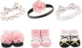 Hudson Baby Girl's Headband and Socks Giftset