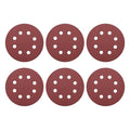 HARFINGTON 20 Pcs 5 Inch Sanding Discs, 400 Grit Hook and Loop Sandpaper, 8-Hole Aluminum Oxide Orbital Sander Sandpaper for Woodworking Automotive Metal Polishing, Red