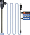 3000W 240V Immersion Water Heater Portable Electric Pool and Hot Tub Submersible Water Heater with Temp Control, WiFi Timer for Bathtub, Baptistry, Swimming pool, above ground pool and Spa