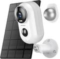 ZUMIMALL Solar Security Cameras Wireless Outdoor, 2K Outdoor Camera Wireless Solar Powered, 2.4G WiFi Battery Camera, 3MP Color Night Vision, Magnetic Mount,Siren,PIR/AI Analyse, IP66, Cloud, Alexa