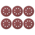 HARFINGTON 20 Pcs 5 Inch Sanding Discs, 320 Grit Hook and Loop Sandpaper, 8-Hole Aluminum Oxide Orbital Sander Sandpaper for Woodworking Automotive Metal Polishing, Red