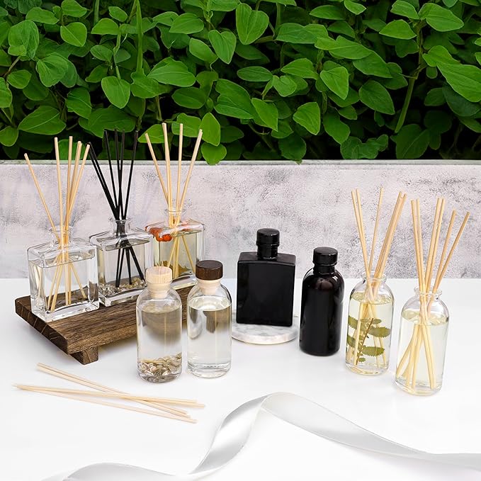 Urban Naturals Reed Diffuser Oil Refill, Ocean Rose Diffuser Oils with Rose, Lemongrass, Basil, 4 oz + Free Reed Sticks, Made in the USA