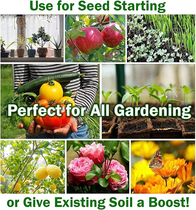 WONDER SOIL | 100 Organic Seed Starter Pellets | Ready to Plant Seed Starting Soil Loaded with Pre-Mixed Nutrients | Fast Germination | Indoor or Outdoor | 100 Count