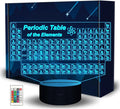 Ammonite Periodic Table of Elements Night Light, Tabla Periodica 3D lamp 16 Color Changing with Remote Control and Timer, School Supplies and Classroom Kids Room Decor, Chemistry Gifts for Students
