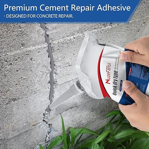 Concrete Crack Filler, Slab Concrete Crack Waterproof Repair Sealant, Weather-Resistant Caulking Glue, Quick-Drying Sealing Adhesive(6 pcs)