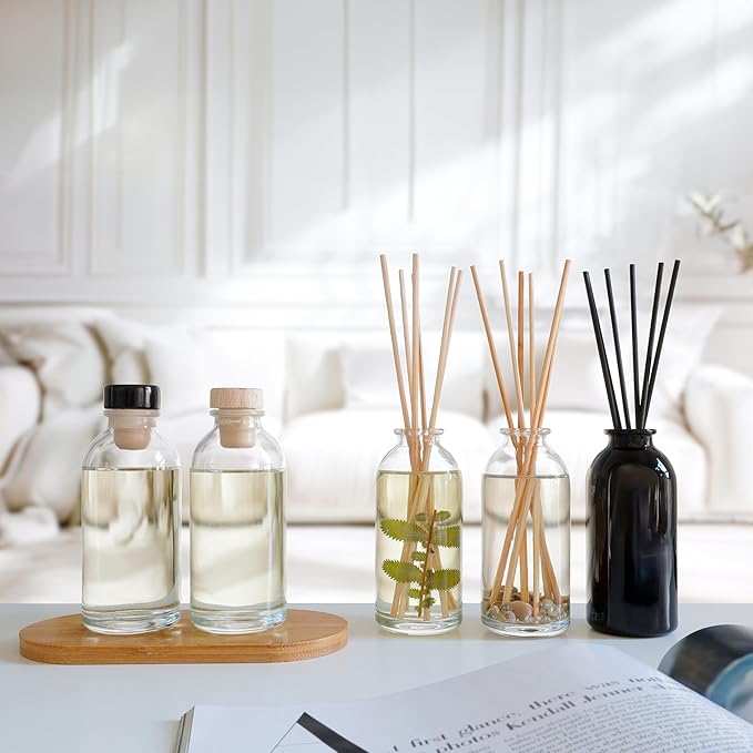 Urban Naturals Reed Diffuser Oil Refill, Sweet Pea & Sandalwood Diffuser Oils with Jasmine, Berries, Sweet Pea, 4 oz + Free Reed Sticks, Made in the USA