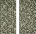 Sage Green Spring Floral Hand Towels