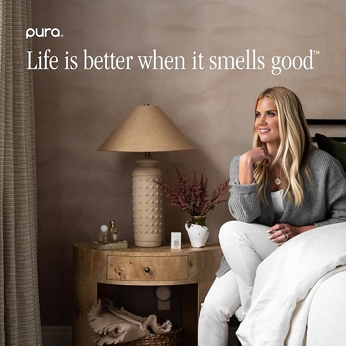 Pura x Studio McGee Home Scent Refill - Smart Air Diffuser - Up to 120-Hours of Luxury Fragrance per Refill - Home Essential - Clean & Safe Diffuser Fragrance - 2 Pack, Cardamom Blossom