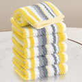 Yellow Striped Washcloths 6PC
