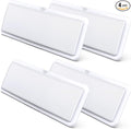 Leisure LED RV LED Ceiling Light Fixture 20" x 6.5" -1450 Lumen with Touch Dimmer Switch Interior Lighting for Car/RV/Trailer/Camper/Boat DC 12V Natural White 4000-4500K (4-PACK)