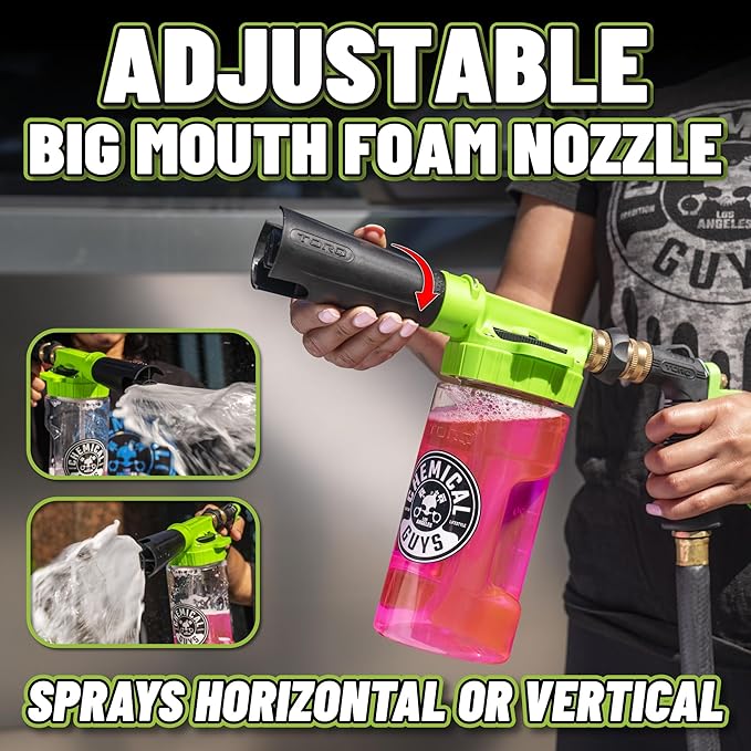 Chemical Guys TORQ Foam Blaster 6-Foaming Car Wash Attachment,Easy to Use,Sprays Thick Suds for Safe Washing Trucks,SUVs,Motorcycles, Vs& Other Vehicles -Works with Standard Garden Hose(Pack of 6)