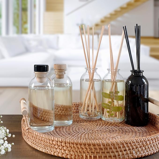Urban Naturals Gardenia Scented Oil Reed Diffuser Refill | Includes a Free Set of Reed Sticks! Jasmine, Ylang Ylang, Tuberose & Amber Notes | 4 oz