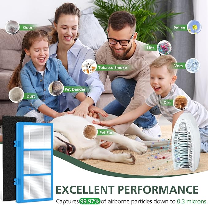 HAPF30AT Filter Replacement for Holmes AER1 Type Total Air Purifier, HAPF30AT-U4R-1 rue Hepa Filter for HAPF30AT HAP242-NUC HAP424 HAP706 HAP716 HAP9240 et.