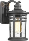 Darkaway Dusk to Dawn Outdoor Porch Wall Light,Outside Wall Mounted Light Seeded Glass Exterior Waterproof Lantern Modern Wall Sconce Lighting for House Front Door Garage