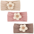 AQOKKA Baby Flower Headbands Nylon Baby Girl Headbands Soft Handmade Hairbands Toddler Hair Accessories for Girls Baby Newborn Infant Kids