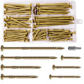 Deck Screws kit #8#10 Exterior Wood Screws kit, Rust Resistant epoxy Coated, Bronze, T25 Star Bit