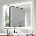 JONATHAN Y MIR100A-4036 Pax 40 in. W x 36 in. H Large Rectangular Frameless Antifog Front/Back-Lit Wall Bathroom Vanity Mirror with Smart Touch
