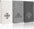 3 Pcs Decorative Gray Hand Towels