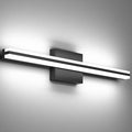 SOLFART Bathroom Vanity Lights Over Mirror 14W 24 Inch Modern Black Bathroom Light Fixture 6000K ND
