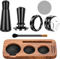 7 Pack Espresso Accessories Kit,58mm Espresso Tool Kit | Espresso Tamping Station | Coffee Distributor Tamper | WDT Tool | Dosing Funnel | Expresso Puck Screen | Christmas Gift for Espresso Lovers