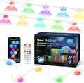 Permanent Outdoor Lights for House, 90 LED 150ft RGB+IC Eaves Lighting,Color Changing String Smart Lights Outdoor for Patio Decor,Year Around,Parties, Game Day, Easter, Christmas Decor