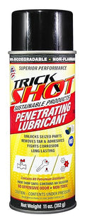 Trick Shot - 3 in 1 Penetrating Lubricant Oil - Non-Toxic, Non-Flammable & Eco-Friendly Food Grade Industrial Oil Spray - Biodegradable Anti-Seize Lubricant, Protects, Degreases & Cleans (1-Pack)