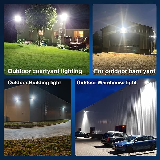 60W LED Wall Pack Light with Dusk to Dawn Photocell,9600LM 5000K Daylight,AC100-277V Input,400W HPS/HID Replacement, Warehouses,Industrial,Building Perimeters,Garden Garage,ETL Listed,