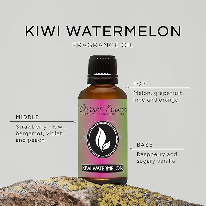 Eternal Essence Oils Kiwi Watermelon 30ml Premium Fragrance Oil - for Candle, Soap Making, Aromatherapy, Diffusers, Home Care, & Humidifiers