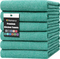 Homaxy Premium Kitchen Towels, Large Cotton Kitchen Hand Towels, Flat and Terry
