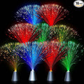 Patelai Fiber Optic Lamp Lighting Bulk 13.5" Color Changing Crystal Base with 7 Colors Table Centerpiece Atmosphere Decor for Glow in The Dark Favors Supplies Valentines Day Wedding Decorations