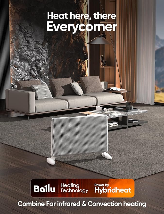 Ballu Mica Infrared Panel Space Heater