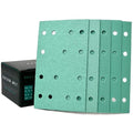 Serious Grit - 3" x 5" (80mm x 133mm) 14-Hole Sanding Sheet Assortment - 80, 120, 150, 180, 220 Grit (10 of Each) - Fits Festool RTS 400 & Mirka Deos 353 - Hook & Loop Sandpaper - 50 Pack Box