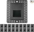 18 Pack 3W Trimless LED Vertical Step Lights, Black Finish, 120V Dimmable LED Stair Lights Indoor and Outdoor, 75 Lumens, CRI 90+, IC Rated, 5CCT Selectable 2700K|3000K|3500K|4100K|5000K