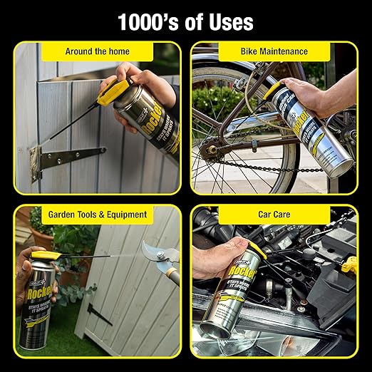 Multi-Purpose Lubricant Spray 15.2 fl oz - Penetrating Oil & Anti-Corrosion Spray for Rusted Bolts, Tools, Bikes & Garden Equipment, Water-Resistant Protective Coating