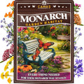 Monarch Butterfly Garden Kit with Milkweed Seeds–Perennial Flower Seeds to Plant Outside| 1/4 Pound Pure Bulk Wildflower Seeds | Garden Seeds for Attracting Pollinators | Seed Packets for Spring/Fall