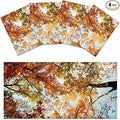 4 Pack Fluorescent Light Covers for Ceiling Lights -Magnetic Cloud Cover for Fluorescent Or LED Fixture 2ft x 4ft Classroom,Home,Office Decoration Filters Overhead Lighting-Autumn leaves