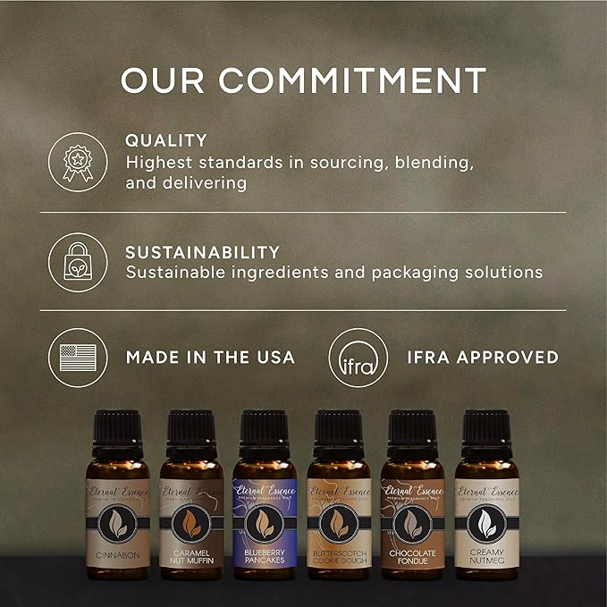 Eternal Essence Oils 2 Pack 10ml Premium Fragrance Oil - Candy Cane & Peppermint - for Candle, Soap Making, Aromatherapy, Diffusers, Home Care, & Humidifiers